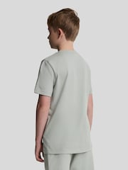 Lyle & Scott Grey Script Embroidered 100% Cotton T-Shirt - Image 2 of 5