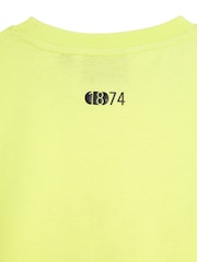 Lyle & Scott Yellow Formation Blur Graphic 100% Cotton T-Shirt - Image 3 of 3