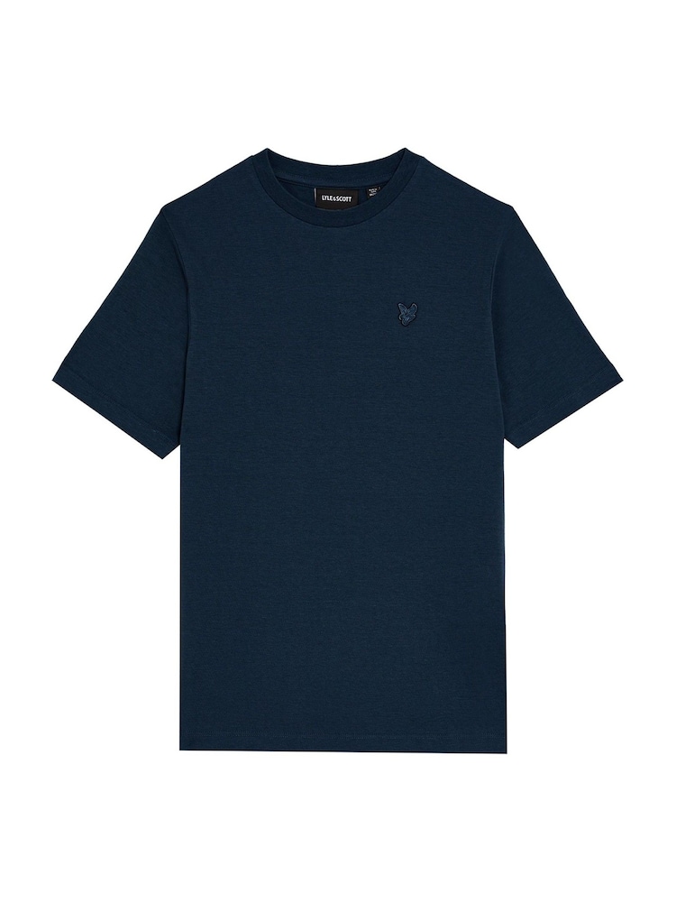 Lyle & Scott Blue Linen T-shirt - Image 1 of 3