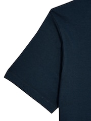 Lyle & Scott Blue Linen T-shirt - Image 3 of 3