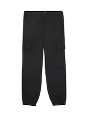 Lyle & Scott Black Ripstop Cuffed Cargo Trousers - Image 1 of 3