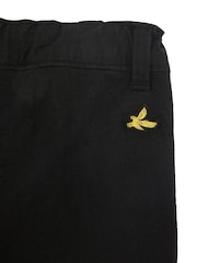 Lyle & Scott Black Ripstop Cuffed Cargo Trousers - Image 3 of 3