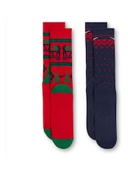 Natural - Nike Fairisle Crew Socks 2 Pack - Imagen 3 de 4
