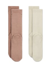 Nike Natural Cosy Everyday Cushioned Crew Socks 2 Pack - Image 3 of 4