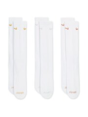 Nike White Plus Everyday Cushioned Training Crew Socks 3 Pack - Image 2 of 4