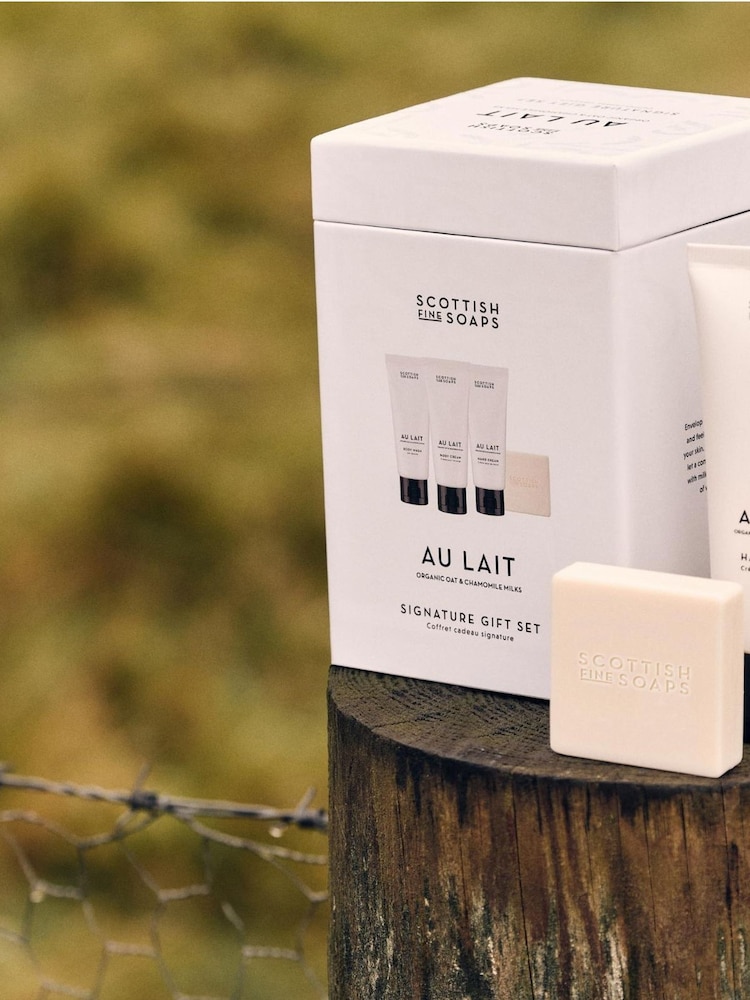 Scottish Fine Soaps Au Lait Signature Gift Set - Image 2 of 2 Scottish Fine Soaps Au Lait Signature Gift Set - Image 2 of 2