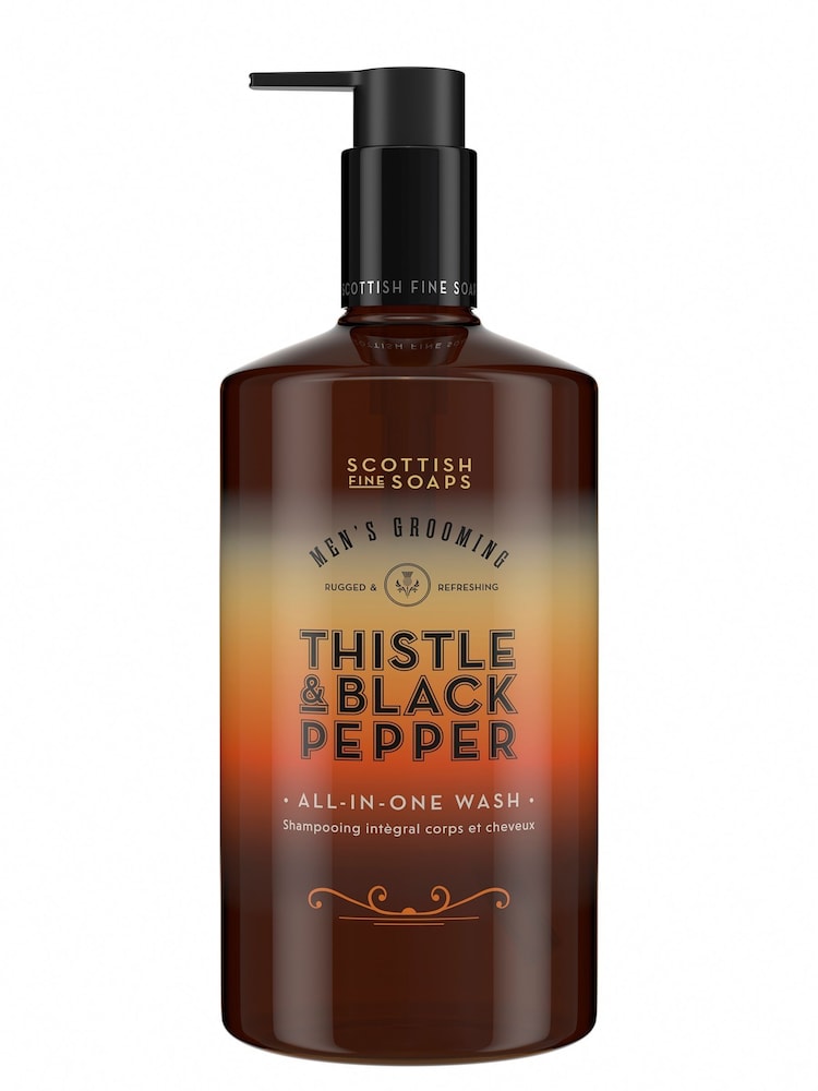 Scottish Fine Soaps Thistle  Black Pepper All-In-One Wash 500ml - Image 1 of 2