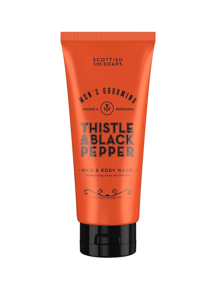 Scottish Fine Soaps Thistle  Black Pepper Hair & Body Wash 200ml - Image 1 of 2