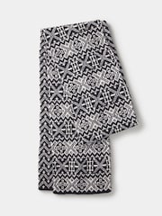 Aubin Dudley Fairisle Black Scarf - Image 2 of 2