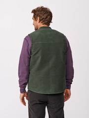 Aubin Green Calder Moleskin 100% Cotton Gilet - Image 2 of 5