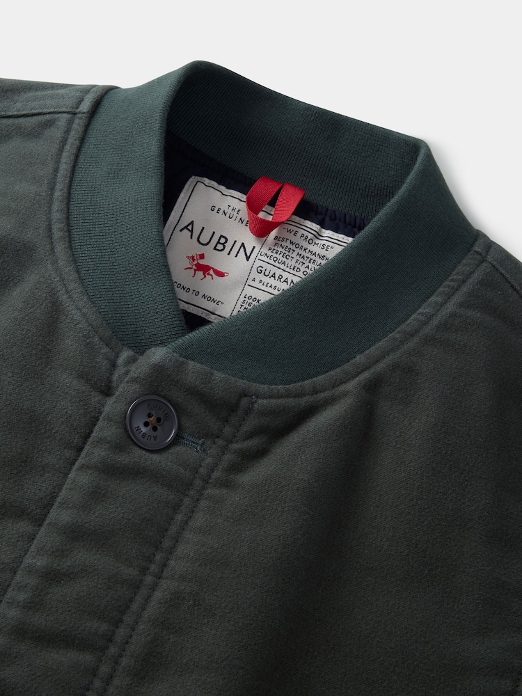 Aubin Green Calder Moleskin 100% Cotton Gilet - Image 5 of 5