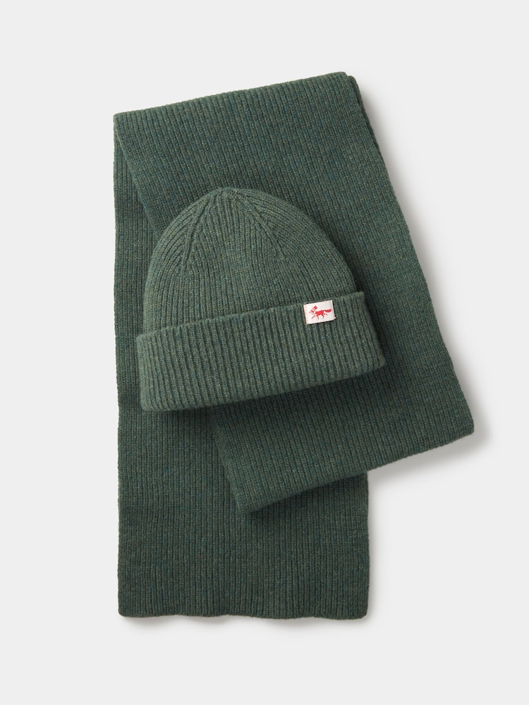 Aubin Green Hat/Scarf Set - Image 1 of 1