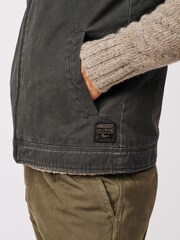 Aubin Duke Canvas 100% Cotton Black Gilet - Image 4 of 5