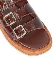 Dune London Brown Lures Fisherman Chunky 3 Strap Sandals - Image 5 of 5