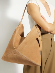 Dune London Brown Dearest Slouch Hobo Shoulder Bag - Image 1 of 5