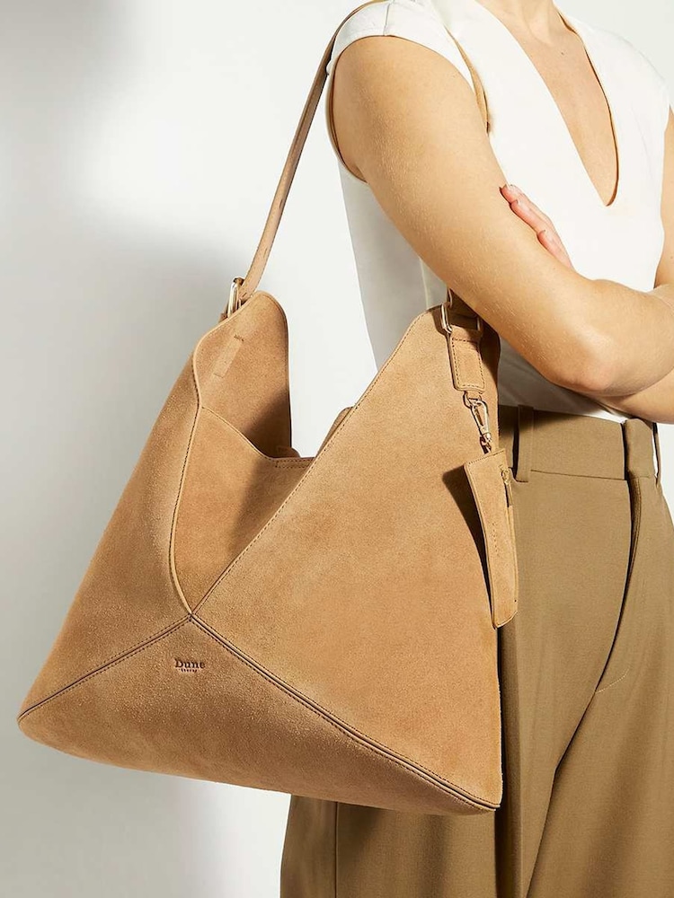 Dune London Brown Dearest Slouch Hobo Shoulder Bag - Image 1 of 5