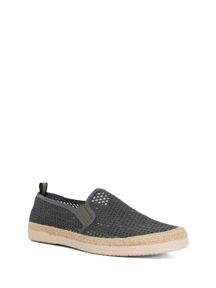 Dune London Grey Fisher Mesh Espadrilles Shoes - Image 2 of 6 Dune London Grey Fisher Mesh Espadrilles Shoes - Image 2 of 6