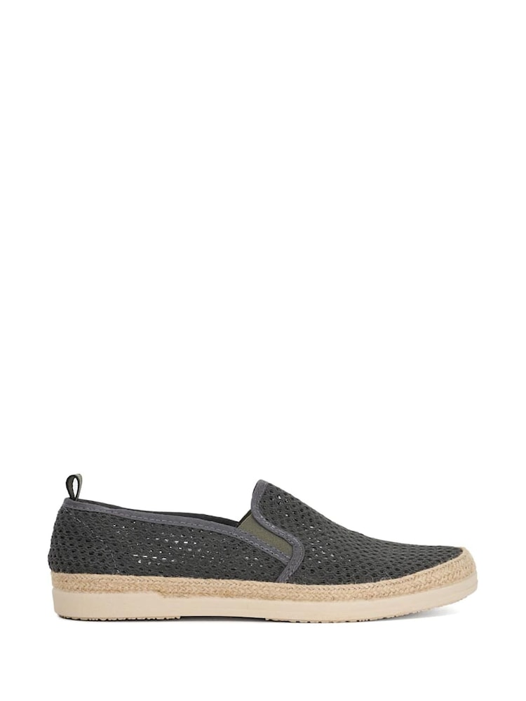 Dune London Grey Fisher Mesh Espadrilles Shoes - Image 4 of 6