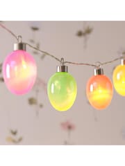 Lights4fun 10 Pack Glass Egg Shaped LED String Lights - Image 1 of 3