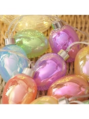 Lights4fun 10 Pack Glass Egg Shaped LED String Lights - Image 3 of 3