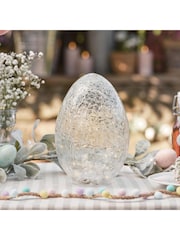 Lights4fun Crackle Glass Egg Shaped Light - Image 5 of 5