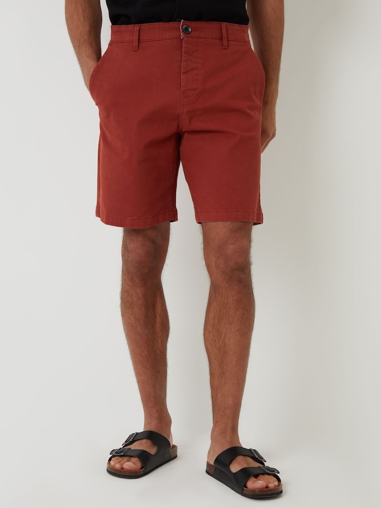 Threadbare Orange Regular Fit Stretch Chinos Shorts - Image 1 of 4