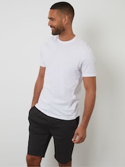 Threadbare Black Regular Fit Elasticated Waist Stretch Chinos Shorts - Image 3 of 4