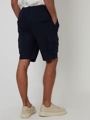 Threadbare Black Jogger Style Cargo Shorts - Image 2 of 5