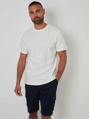 Threadbare Black Jogger Style Cargo Shorts - Image 3 of 5
