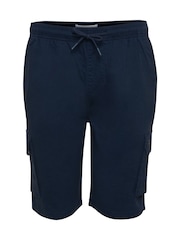 Threadbare Black Jogger Style Cargo Shorts - Image 5 of 5