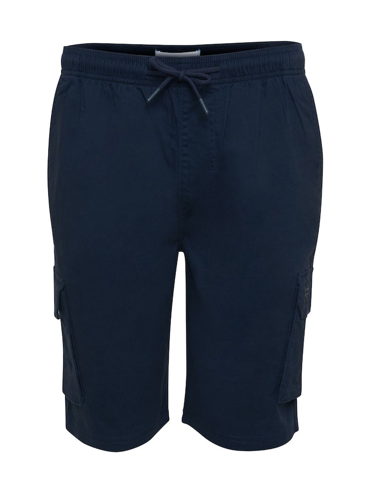 Threadbare Black Jogger Style Cargo Shorts - Image 5 of 5