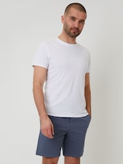 Threadbare Blue Regular Fit Stretch Chinos Shorts - Image 3 of 4