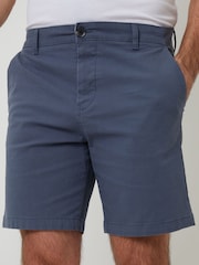 Threadbare Blue Regular Fit Stretch Chinos Shorts - Image 4 of 4