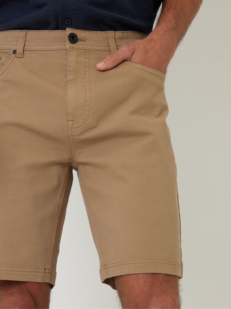 Marrón - Threadbare Stretch 5 Pocket Chinos Shorts - Imagen 4 de 4 Marrón - Threadbare Stretch 5 Pocket Chinos Shorts - Imagen 4 de 4