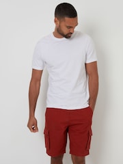 Threadbare Orange 100% Cotton Cargo Shorts - Image 3 of 5