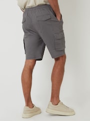 Threadbare Grey Jogger Style Cargo Shorts - Image 2 of 5