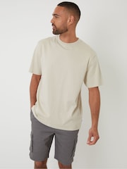 Threadbare Grey Jogger Style Cargo Shorts - Image 3 of 5