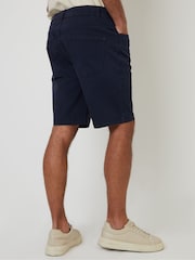 Threadbare Blue Stretch 5 Pocket Chinos Shorts - Image 2 of 5