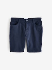 Threadbare Blue Stretch 5 Pocket Chinos Shorts - Image 5 of 5
