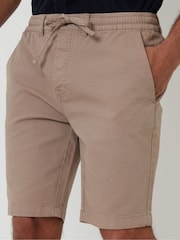 Threadbare Natural Regular Fit Elasticated Waist Stretch Chinos Shorts - Image 4 of 4