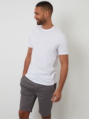 Threadbare Grey Regular Fit Elasticated Waist Stretch Chinos Shorts - Image 3 of 4
