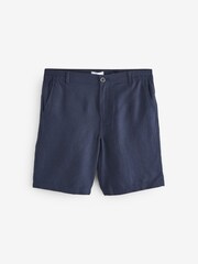Azul - Shorts Threadbare Linen Blend - Imagem 1 de 1