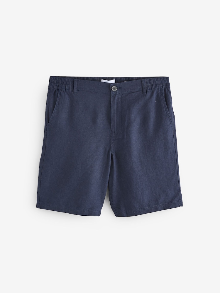 Azul - Shorts Threadbare Linen Blend - Imagem 1 de 1