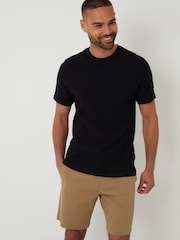 Threadbare Brown Regular Fit Stretch Chinos Shorts - Image 3 of 5