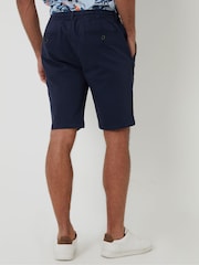 Threadbare Navy Regular Fit Elasticated Waist Stretch Chinos Shorts - Image 2 of 4