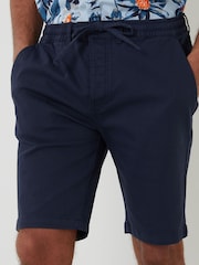 Threadbare Navy Regular Fit Elasticated Waist Stretch Chinos Shorts - Image 3 of 4