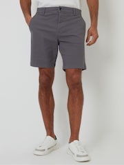 Threadbare Grey Regular Fit Stretch Chinos Shorts - Image 1 of 4