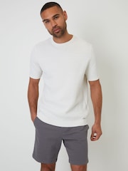 Threadbare Grey Regular Fit Stretch Chinos Shorts - Image 3 of 4