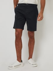 Threadbare Black Regular Fit Stretch Chinos Shorts - Image 1 of 4