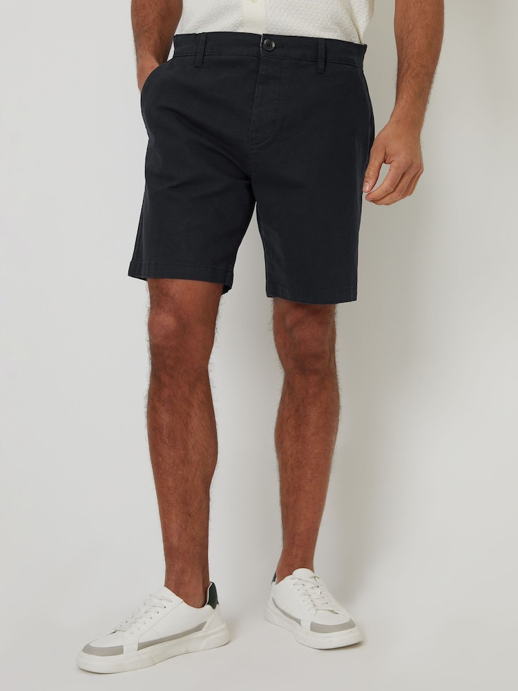 Threadbare Black Regular Fit Stretch Chinos Shorts - Image 1 of 4
